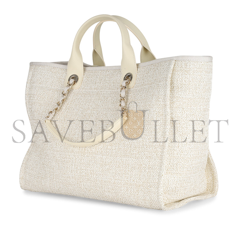 CHANEL DEAUVILLE MEDIUM CANVAS LAMB A67001 (39*30*22cm)